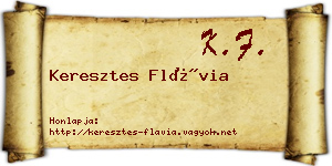 Keresztes Flávia névjegykártya